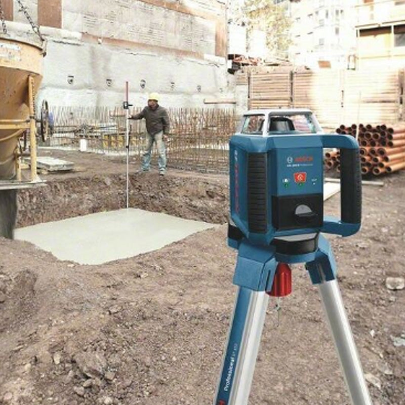 Laser rotatif BOSCH GRL 400 H + Cellule de réception LR 45 + Batteries NiMH en L-Boxx