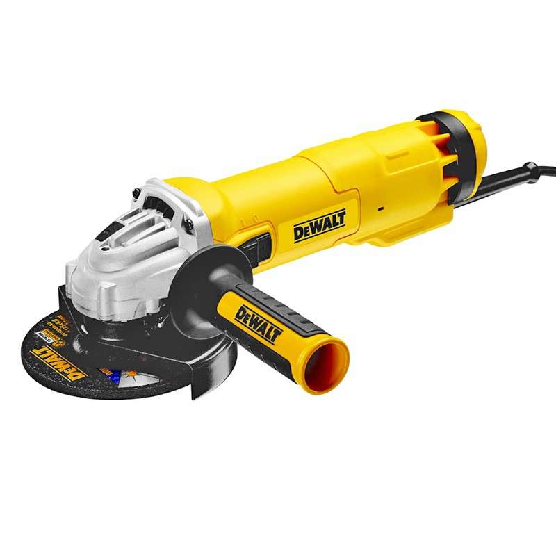 Meuleuse Ø125mm 1400W DEWALT DWE4237-QS Interrupteur à glissière et système anti-redémarrage