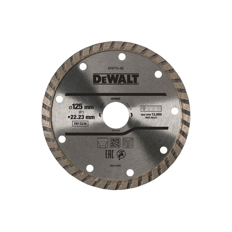 Disque turbo béton Ø125x22,2mm DEWALT DT3712-QZ