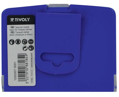 Tivoly   7 pièces - 6 tarauds HSS queue hexagonale M3 à M10 -Porte-embout Quick change