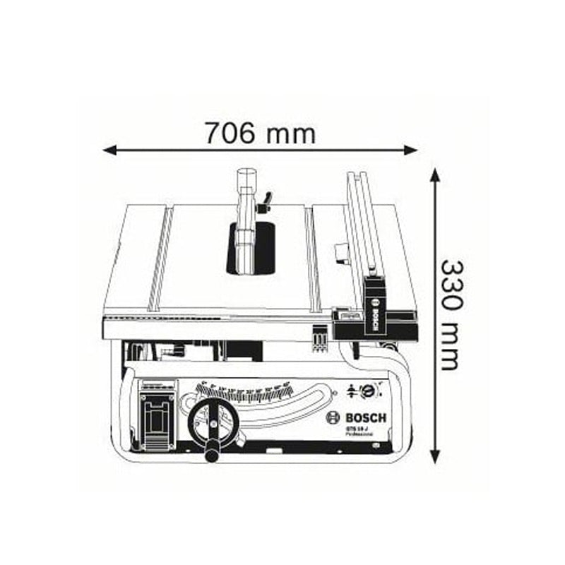 Scie sur table  ø254mm GTS 10 J (C)  BOSCH 0601B30500 1900W
