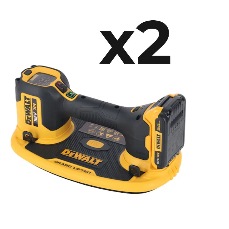 Lot de 2 Ventouses GRABO DEWALT DCE590N-XJ XR 18V