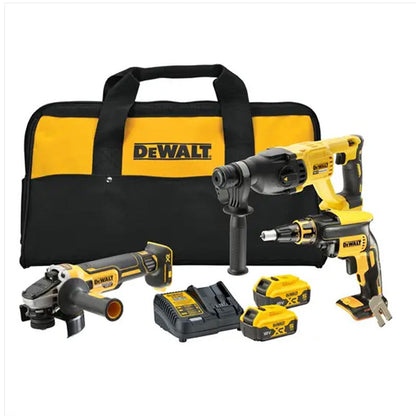 Kit 3 attrezzi DEWALT DCK304P2-QW XR 18V 5Ah Li-Ion senza spazzole