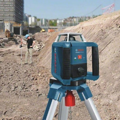 Laser rotatif BOSCH GRL 400 H + Cellule de réception LR 45 + Batteries NiMH en L-Boxx