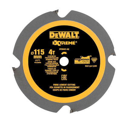 Lame per sega circolare portatile Ø115x9,5mm 4 denti DEWALT DT20421-QZ dentatura diamantata