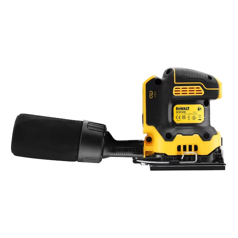 Ponceuse 1/4 de feuille DEWALT DCW200NT-XJ XR 18V Brushless, sans batterie ni chargeur