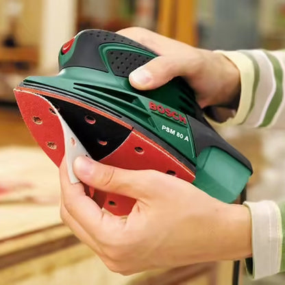 Ponceuse multi BOSCH DIY PSM 80 A avec feuilles abrasives et coffrets