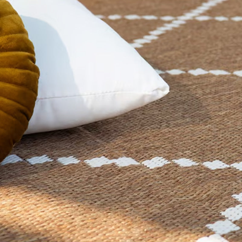 Tappeto per interni ETNICO - 120 x 160 cm - marrone e avorio