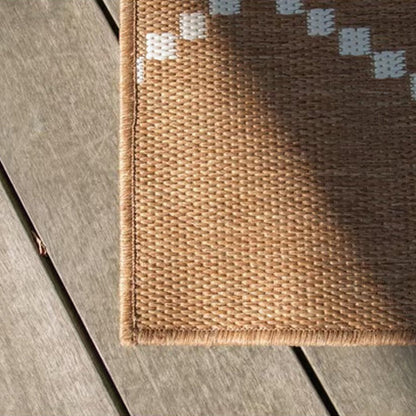 Tappeto per interni ETNICO - 120 x 160 cm - marrone e avorio