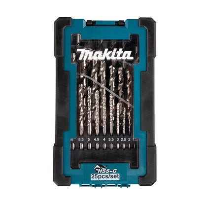 Coffret de 25 forets à métaux HSS-G MAKITA D-67555