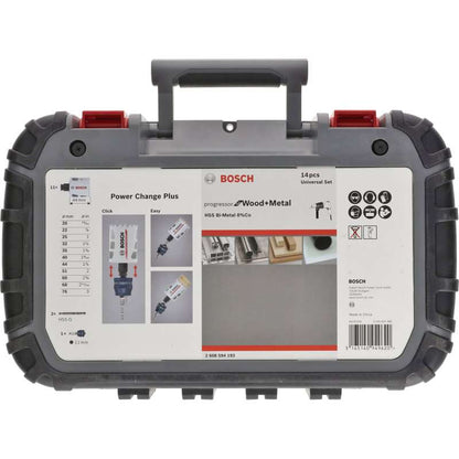 Coffret universel de 14 scies trépans BOSCH Professional 2608594426 Progressor for Wood and Metal