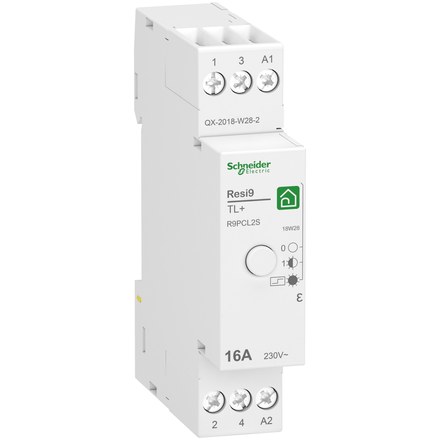 Interruttore a pulsante SCHNEIDER R9PCL2S 16A 1NO monofase silenzioso Resi9