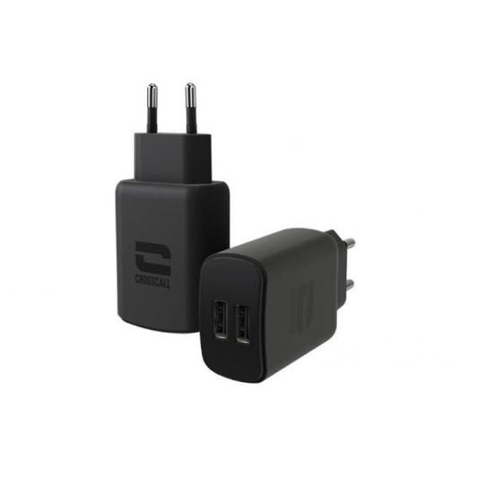 Tête de chargeur CROSSCALL DUAL USB WALL CHARGER - BULK  - 1301160301477