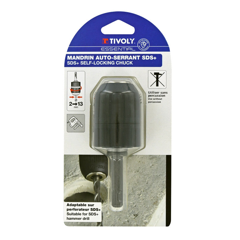 Tivoly   Mandrin auto-serrant SDS+ Ø 2 à 13mm