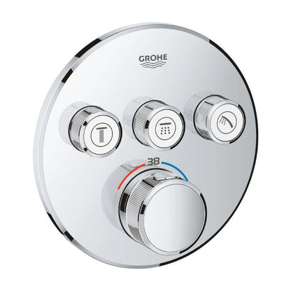 Thermostatique GROHTHERM SMARTCONTROLE GROHE pour installation encastrée 3 sorties